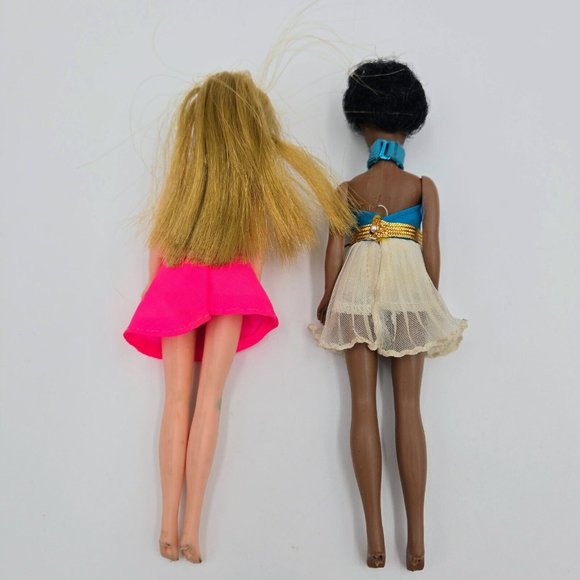 Vintage Topper Dawn And Dale Dolls Blonde African American Dolls 1970 Read - Picture 3 of 16